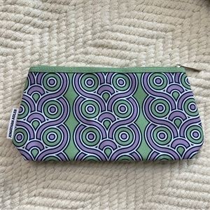 Jonathan Adler Purple Green Swirl Makeup Bag